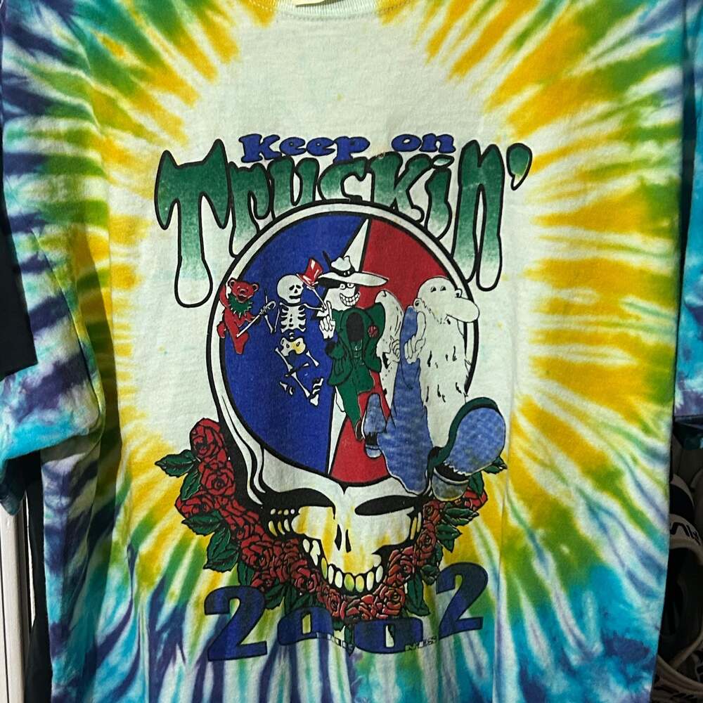 2002 The Other Ones Grateful Dead Reunion Tour Tie Dye Shirt – ,
